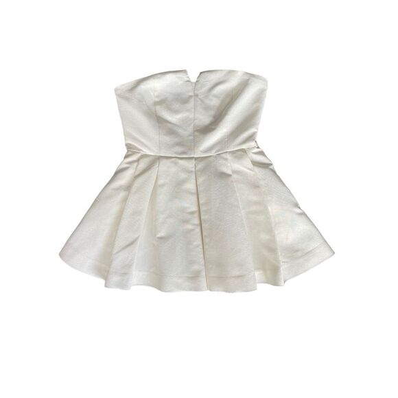 Elizabeth & James White Peplum Tube Top Sz 2 NWT - Picture 3 of 11